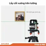 MÁY CÂN BẰNG LASER AKUZA BIGBANG TITAN B PRO – 5 TIA XANH SIÊU SÁNG, PIN 6000MAH