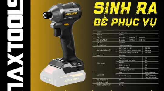 Hướng dẫn sử dụng và bảo dưỡng Máy chuyên vít AMAXTOOLS AM21V AV23014SM PLUS+