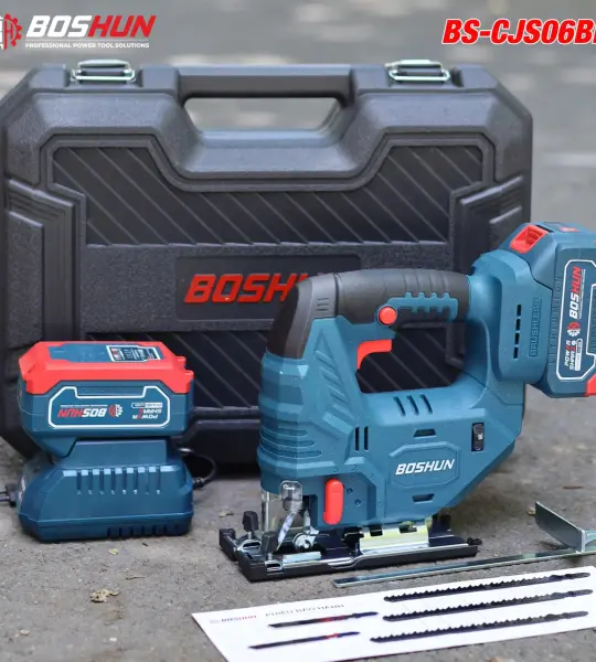MÁY CƯA LỌNG PIN BOSHUN BS-CJS06BL – 21V BRUSHLESS, 6 CẤP TỐC ĐỘ, CẮT GỖ – NHÔM – THÉP MỀM