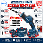 MÁY CƯA KIẾM BOSSUN BS-CK25BL – CƯA KIẾM PIN 21V BRUSHLESS, CẮT ĐA NĂNG GỖ – SẮT – NHỰA