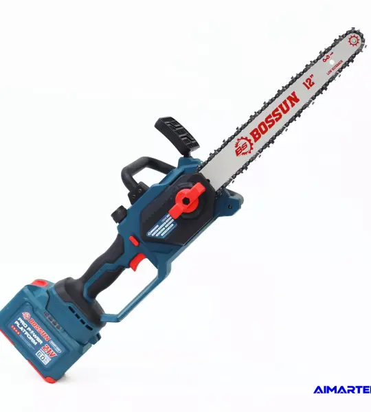 MÁY CƯA BOSSUN BS-CS12BLC – MÁY CƯA XÍCH PIN 21V, LAM 12 INCH, ĐỘNG CƠ KHÔNG CHỔI THAN