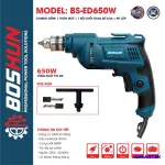MÁY KHOAN ĐIỆN BÊ TÔNG BOSHUN BS-ED650W – CÔNG SUẤT 650W, ĐẦU KẸP 10MM
