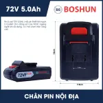 MÁY KHOAN PIN BOSSUN BS-ID1072VF 55NM – 3 CHỨC NĂNG KHOAN, BÚA, BẮT VÍT
