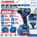 Máy Siết Bulong BOSSUN M21B-IW880N 880Nm, Pin 21V