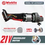 Máy Mài Góc WORKFIX WF-AG9000ATC 21V – Brushless, 3 tốc độ, Anti-Kickback