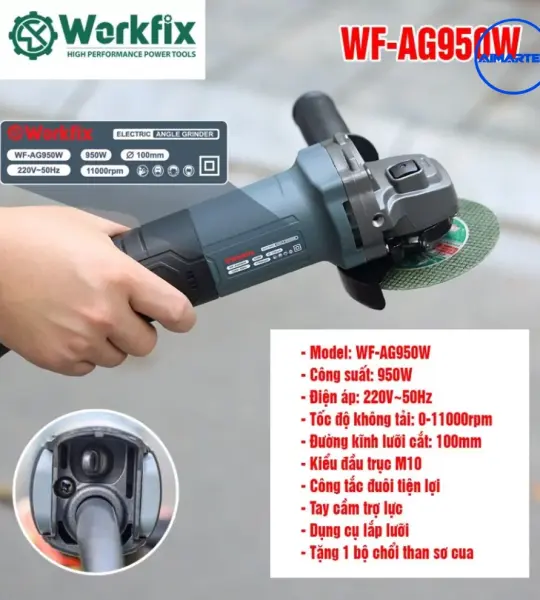 Máy Mài WORKFIX WF-AG950CP 950W, Đĩa 100mm