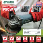 Máy Mài WORKFIX WF-AG950CP 950W, Đĩa 100mm