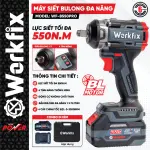Máy Siết Bulong WORKFIX WF-B550PRO 21V – Brushless, lực siết 550Nm, 4 tốc độ