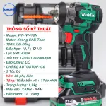 MÁY SIẾT BULONG WORKFIX WF-IW470BL – 470N.M, BRUSHLESS, ĐẦU 2 TRONG 1, PIN 21V