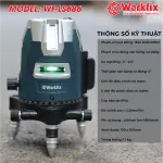 Máy Bắn Cốt, Máy Cân Bằng Laser WORKFIX WF-LS686PRO – 5 Tia Xanh, Xoay 360°