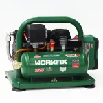MÁY NÉN KHÍ CHẠY PIN WORKFIX WF-NK30BL 21V – BÌNH 3L, 350W, ÁP SUẤT 8 BAR