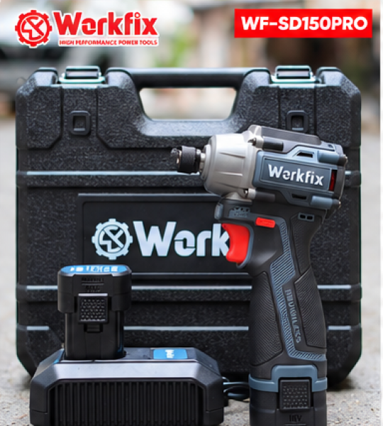 MÁY CHUYÊN VÍT WORKFIX WF-SD150PRO – LỰC SIẾT 150NM, BRUSHLESS, 3 CẤP TỐC ĐỘ