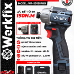 MÁY CHUYÊN VÍT WORKFIX WF-SD150PRO – LỰC SIẾT 150NM, BRUSHLESS, 3 CẤP TỐC ĐỘ