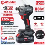 Máy Chuyên Vít WORKFIX WF-SD250MAX 250N.m Pin 21V Brushless