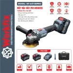 Máy mài góc pin WORKFIX WF-AG100ATC 21V – Brushless, 3 tốc độ, Anti-Kickback