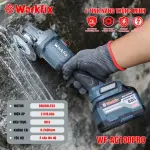 Máy mài góc pin WORKFIX WF-AG100ATC 21V – Brushless, 3 tốc độ, Anti-Kickback